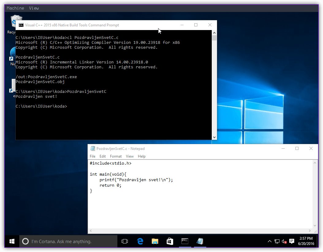 Slika 7: Windows 10 C