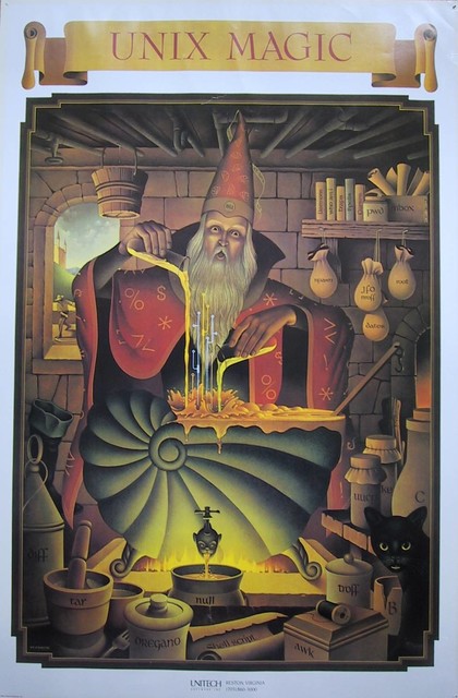UNIX magic poster